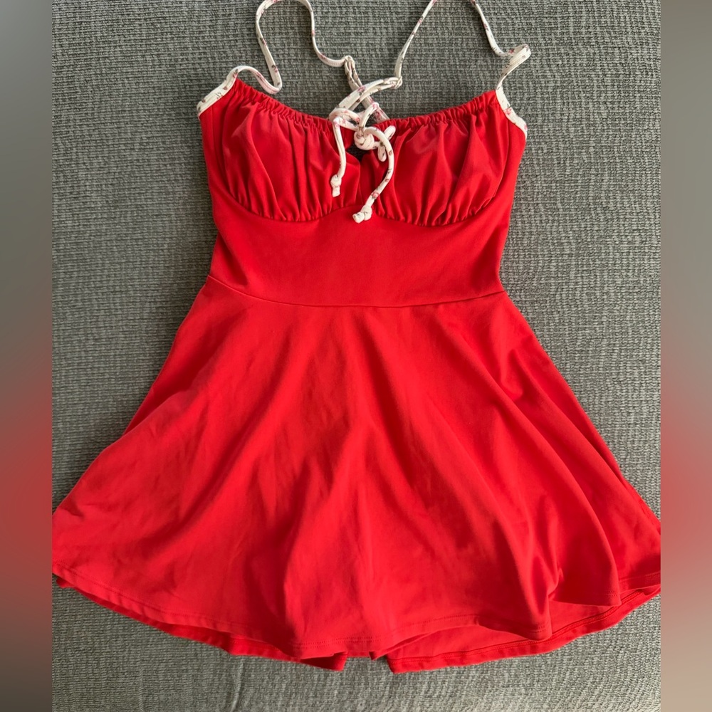 Blogilates Red Sport Dress/Romper
